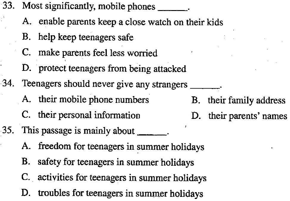 2006年04月贵州自考00015英语二