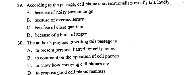 2007年07月贵州自考00015英语二