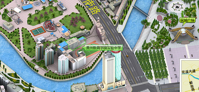 贵州省实验中学自考考场线路图